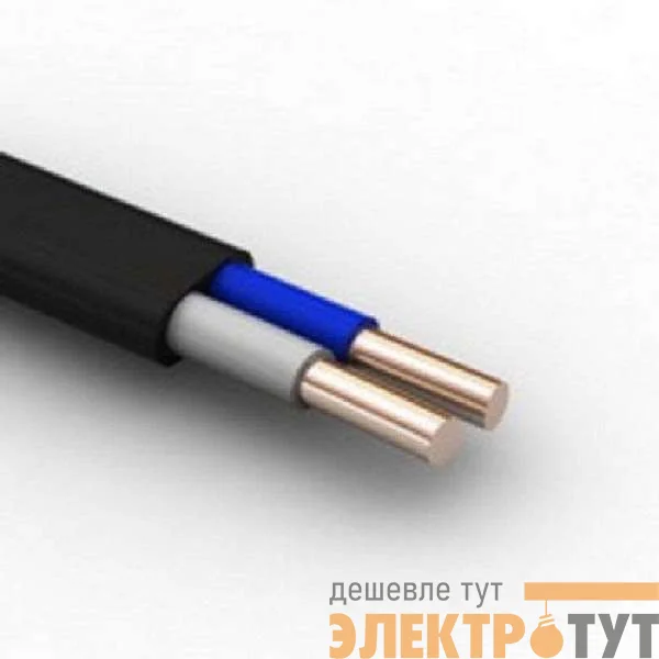 Кабель ВВГ-П 2х1.5 Ч (м) ЭлПром НТ000002940