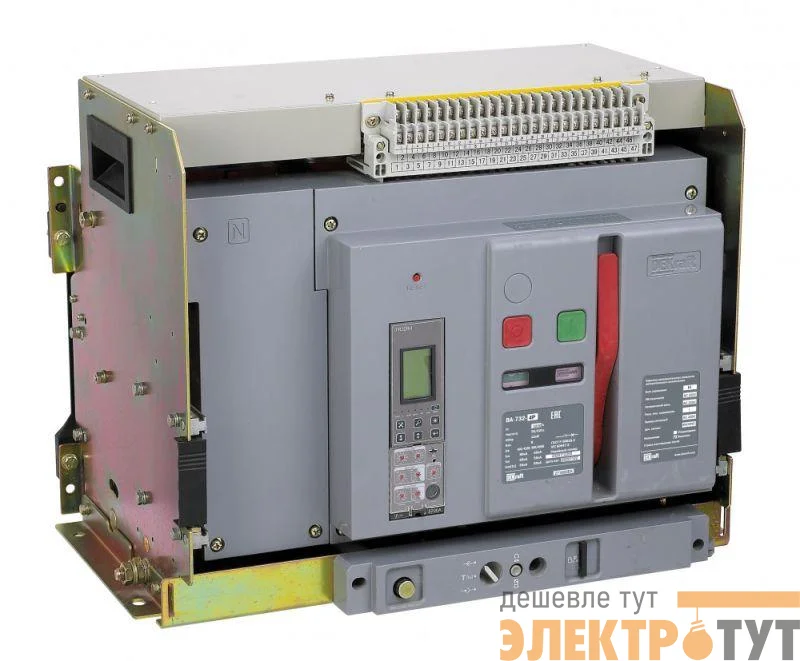 Выключатель автоматический воздушный 4п 3200А 80кА ВА-732 расцеп. Н выкатн. DEKraft 27160DEK