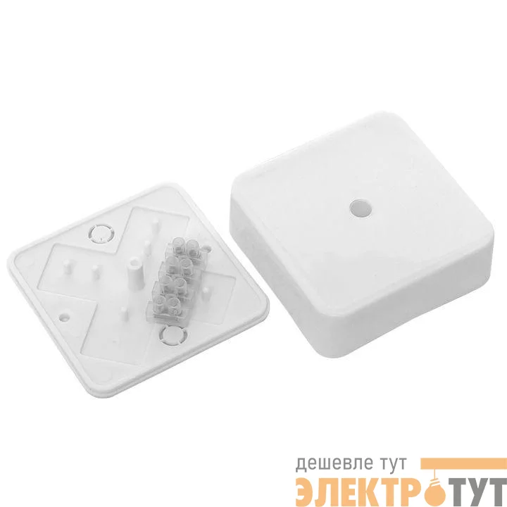 Коробка разветвительная КМР-030-030кг наружная 75х75х26 с клеммником бел. PROxima EKF plc-kmr-030-030kg