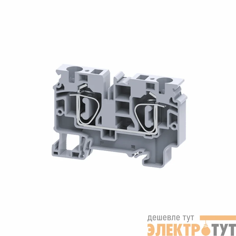 Клемма проходная пружинная OptiClip CX-10-I-57A-(0.2-10) сер. КЭАЗ 289717