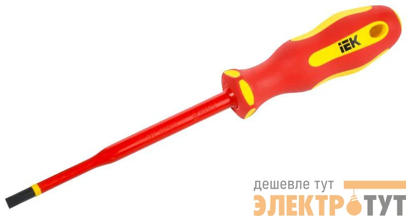 Отвертка диэлектрическая SLIM SL5.5х125 Т2 ARMA2L 5 IEK A2L5-SC31-T2-SL-55-125