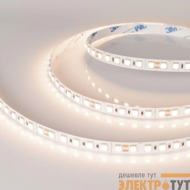 Лента светодиодная RT-B96-10mm 24V Warm 3500К 23Вт/м IP20 5060 открыт. (уп.5м) Arlight 040603