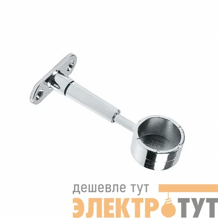 Крепление труб к стене регулируемое торцевое хром (уп.1шт) Tech-Krep/Zitar 127437