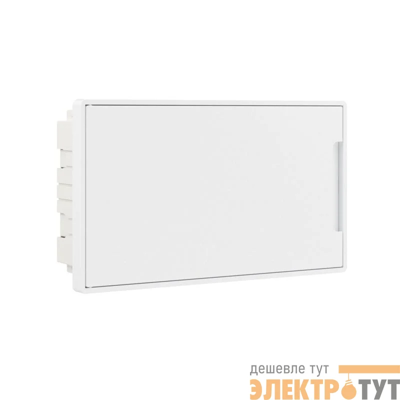 Щиток встраиваемый FRAME 18мод. с бел. дверцей с 2 шинами PEN на 8 и 10 отверст. бел. DKC F18B1WW