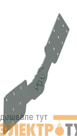 Соединитель для лотка шарнирный вертикал. H=200мм цинк-ламель (уп.2шт) DKC UVH020HDZL