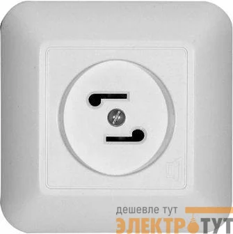 Розетка радиотрансляционная СП Прима 30В 50-10000Гц бел. (опт. упак) SchE RPVS-B
