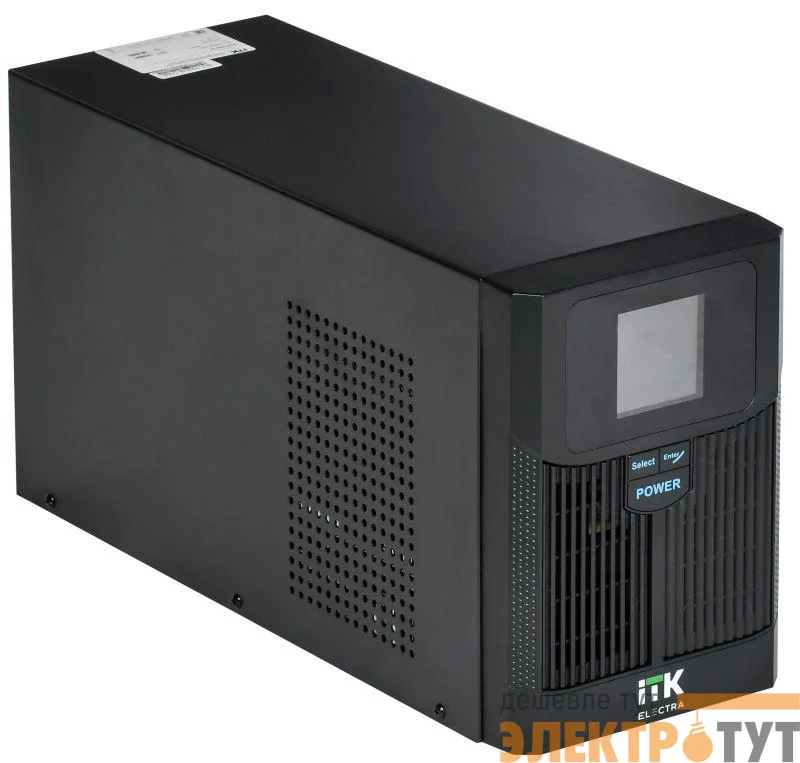 Источник бесперебойного питания ELECTRA LT 1.5кВА/1.2кВт без АКБ USB Schuko ITK ELT-1500VA-1-L-S