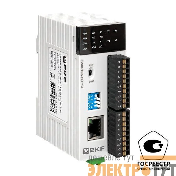 Контроллер программируемый F200 12 в/в PRO-Logic (с поверкой) EKF F200-12A-R-P10-V