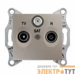 Розетка TV-R-SAT СП Sedna оконечная титан SchE SDN3501368