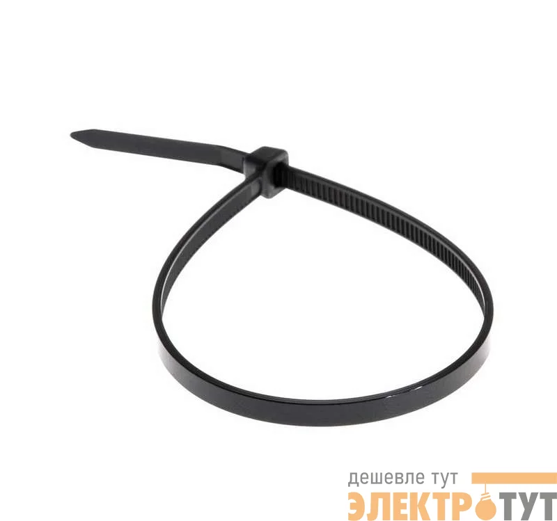 Хомут кабельный 2.5х200 нейл. черн. (уп.100шт) Rexant 07-0201-4