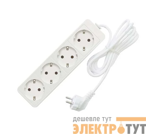 Удлинитель 4х5м с заземл. 16А IP20 3.5кВт ПВС Союз 481S-6405