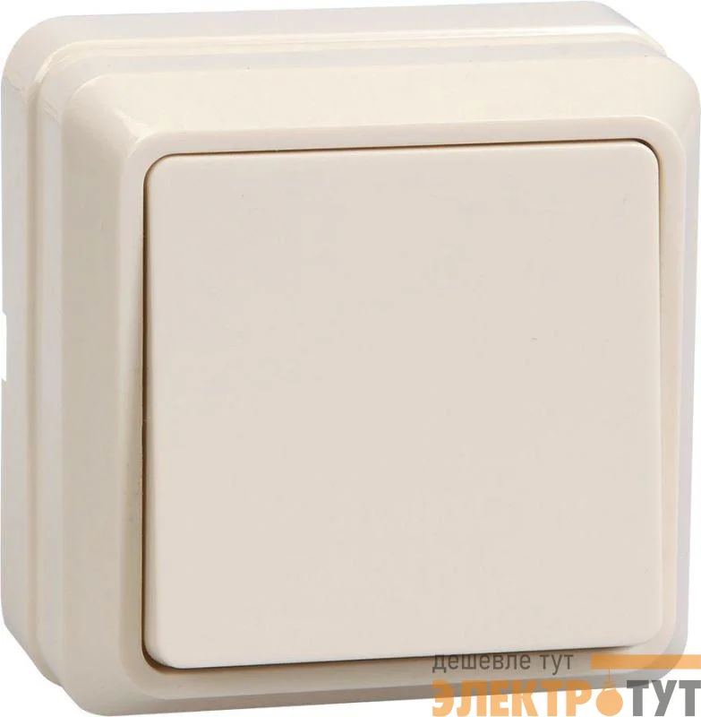 Выключатель 1-кл. ОП Октава 10А IP20 ВС20-1-0-ОКм крем. GENERICA EVO10-K33-10-DC