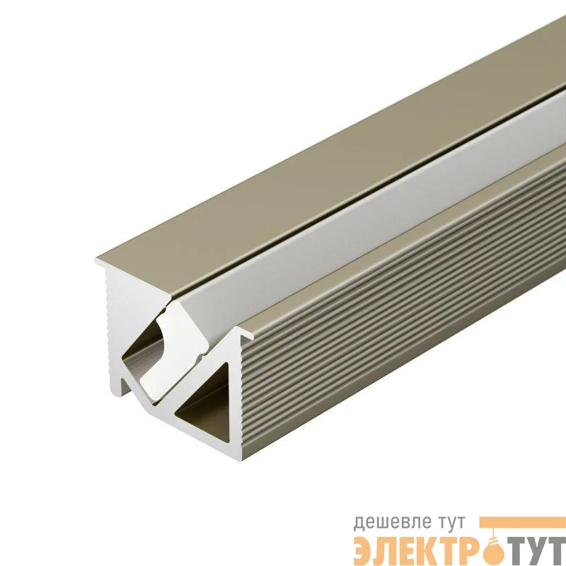 Профиль SL-BEVEL-H10-F14-2000 ANOD OLIVE GREY L2000 алюм. Arlight 038200
