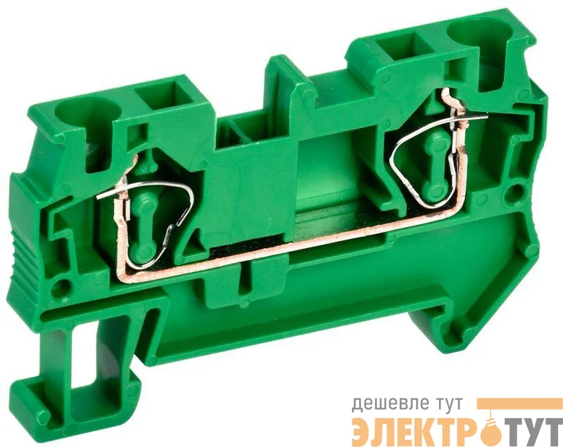 Клемма пружинная КПИ 2в-4 41А зел. IEK YZN11-004-K06