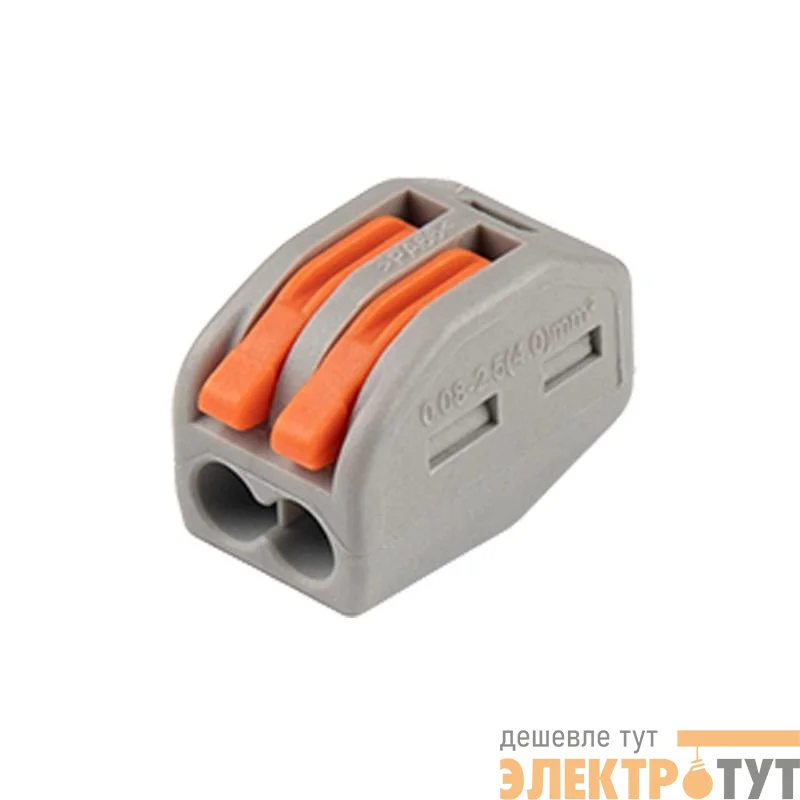Клемма монтажная рычажного соединения PTC-2P 222-412 450В 32А 0.08-2.5(4.0)кв.мм Jazzway 5050792