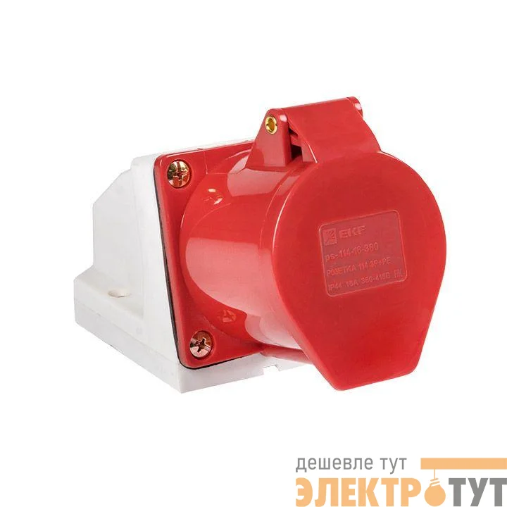 Розетка наружн. уст. 16А 3P+PE IP44 (114) EKF ps-114-16-380