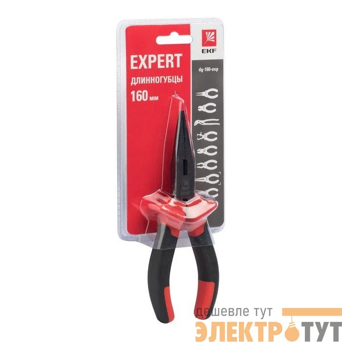 Длинногубцы 160мм Expert PROxima EKF dg-160-exp