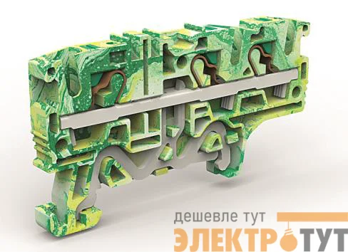 Клемма заземления 3 точки подключения на 4кв.мм DKC ZEFCE410