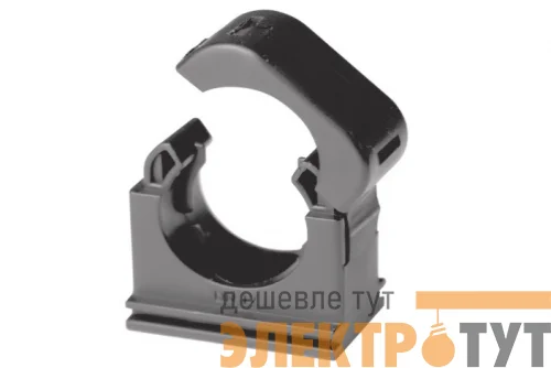 Держатель для труб (клипса) d12мм с крышкой полиамид черн. DKC PASW12N
