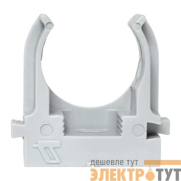 Держатель для труб (клипса) d20мм для монтажн. пистолета сер. (уп.100шт) Plast EKF derjp-z-20