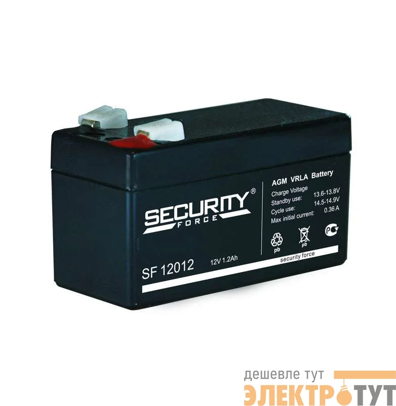 Аккумулятор ОПС 12В 1.2А.ч SF 12012 Security Force 4614030010003