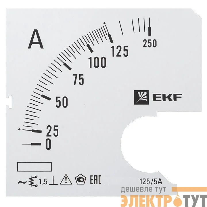 Шкала сменная для A721 125/5А-1.5 PROxima EKF s-a721-125