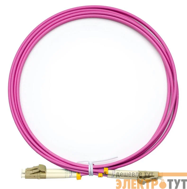 Шнур оптический FOP-50-OM4-LC-LC-2m duplex LC-LC50/125mm OM4 2м LSZH Cabeus 9102c
