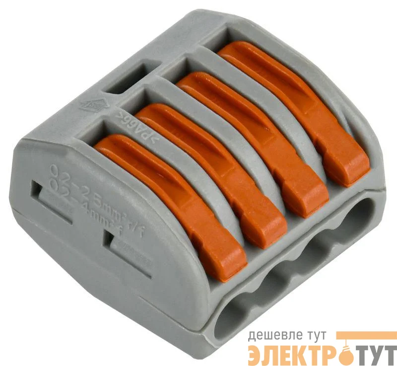 Клемма строительно-монтажная СМК 222-414 (уп.4шт) IEK UKZ20-414-004