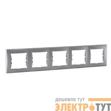 Рамка 5-м Sedna горизонт. алюм. SchE SDN5800960