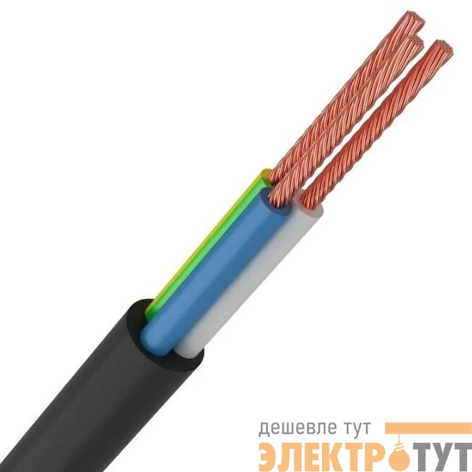 Провод ПВС 3х1 Ч (бухта) (м) РЭК-PRYSMIAN 0103030101