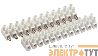 Колодка клеммная разъемн. полипропилен 10мм 12р 85С 450В 57А DKC 43412PLSP