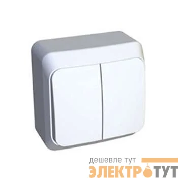Выключатель 2-кл. ОП 10А IP44 бел. БЕЛТИЗ А5 10-001