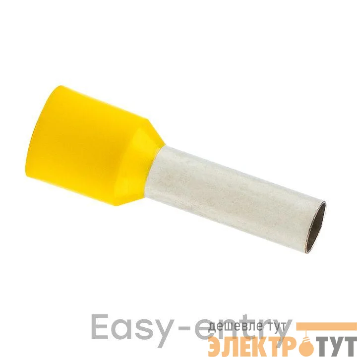 Наконечник штыревой втулочный изол. НШвИ 6.0-12 (уп.50шт) EKF nhvi-6.0-12