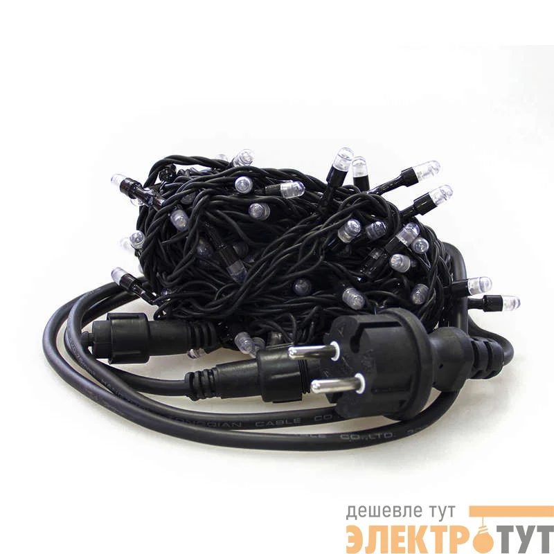 Гирлянда RB-LD100-V-E 100 фиол. светодиодов сетевой провод 150см до 10-ти соединений IP44 10м SHLights 4690601021786