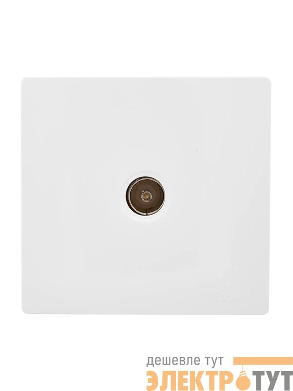 Розетка оконечная TV 1-м ОП LETO бел. LEZARD 752-0200-130