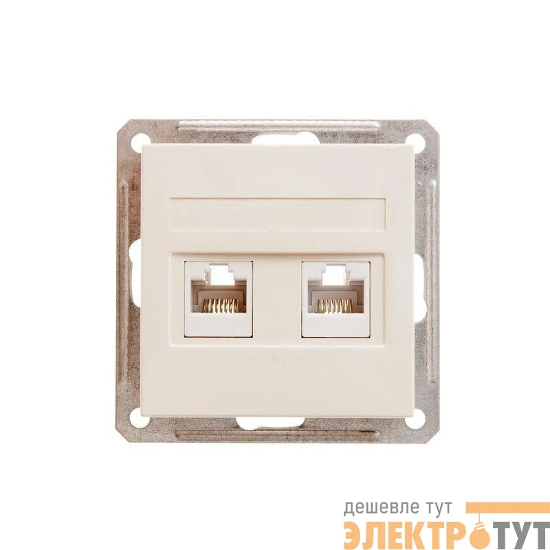 Механизм розетки комп. 2-м СП W59 сл. кость SchE RSI-251KK5E-2-86 (РСИ-251КК5Е-2-86)