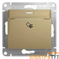 Механизм выключателя карточного 1-кл. СП Glossa 10А IP20 (сх. 6) титан SchE GSL000469