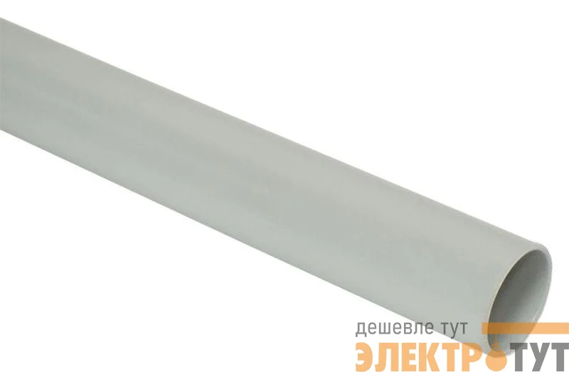 Труба гладкая ПВХ жесткая d63мм сер. (дл.3м) IEK CTR10-063-K41-015I