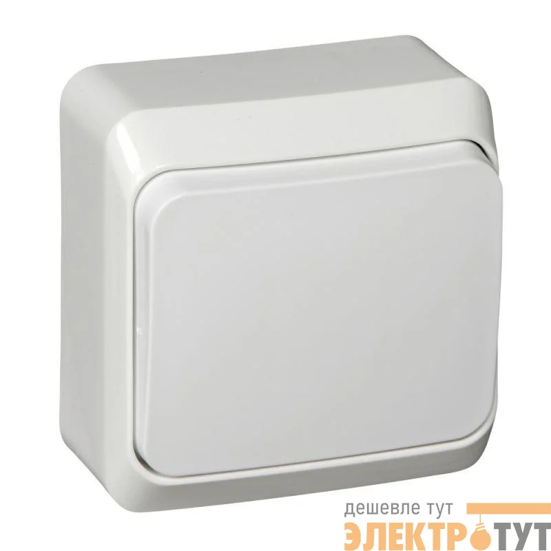 Переключатель проходной 1-кл. ОП Этюд 10А IP20 бел. SE BA10-004B