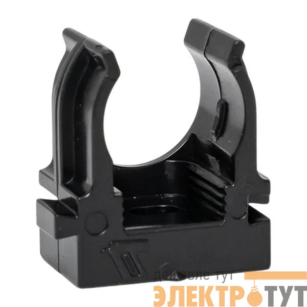 Держатель для труб (клипса) d16мм для монтажн. пистолета черн. (уп.100шт) Plast EKF derjp-z-16-black