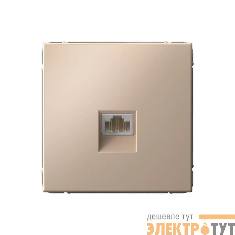 Розетка компьютерная ArtGallery RJ45 кат.6A механизм песочн. SE GAL001286