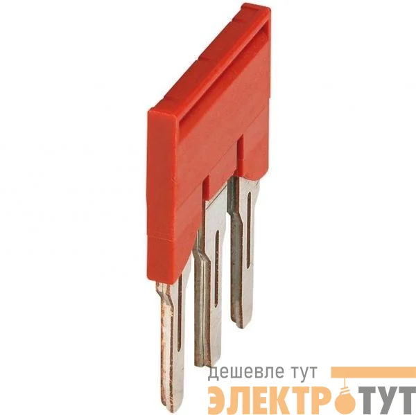 Перемычка для клемм. 3 точки подкл. для 6мм Terminal Blocks красн. SchE NSYTRAL63