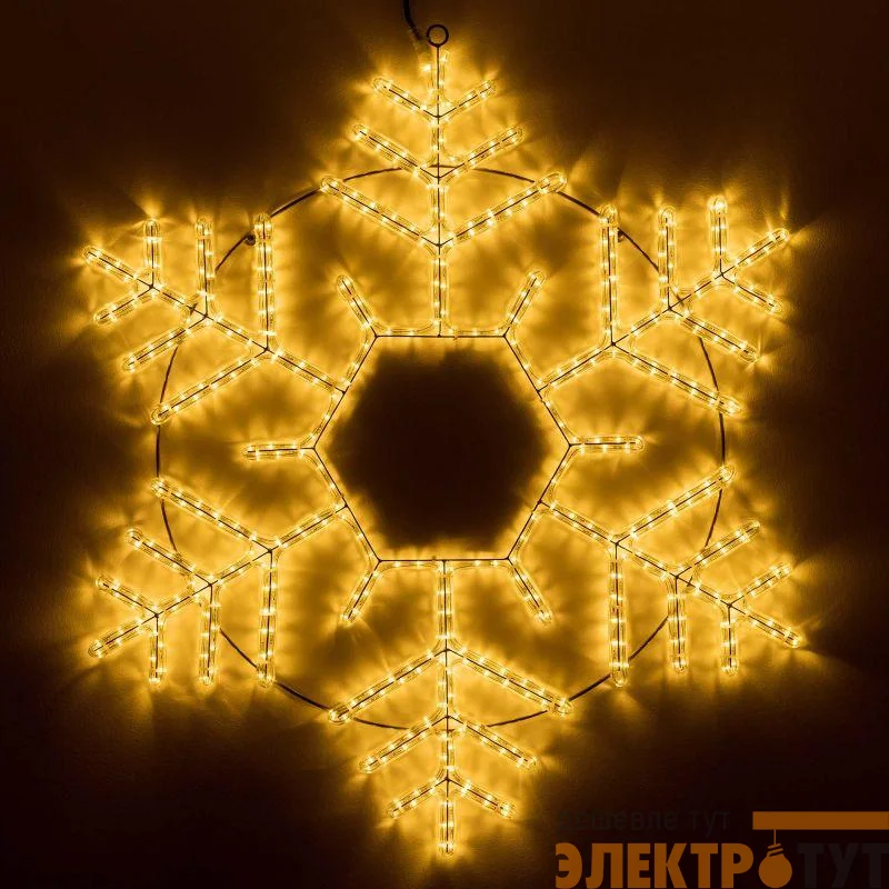 Фигура ARD-SNOWFLAKE-M10-1000x900-504LED Warm (230В 31Вт) (IP65) Ardecoled 034259