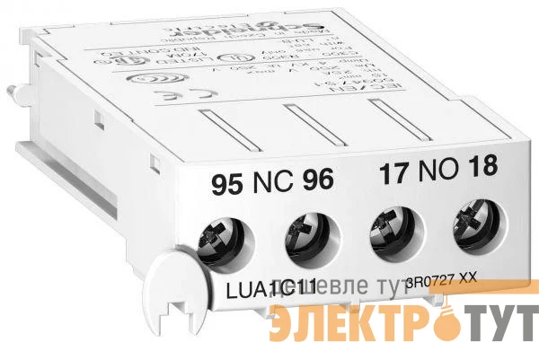 Контакт дополнительный 1НО+1НЗ c клем. SchE LUA1C11