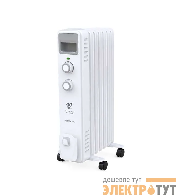 Радиатор электрич. 7 секц. масл. 1500Вт FERRARA ROYAL Clima ROR-F7-1500M