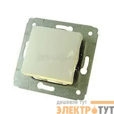 Механизм переключателя на 2 направления 1-кл. СП Cariva 10А IP20 250В 10AX авт. клеммы сл. кость Leg 773757