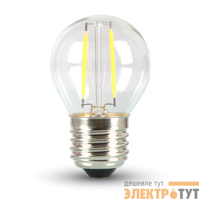 Ретро-лампа Filament G45 E27 2Вт тепл. бел. 3000К 230В Neon-Night 601-802