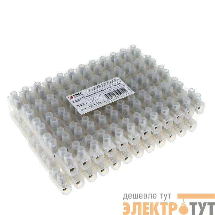 Колодка клеммная полистирол 30мм 80А EKF plc-KK-30-80