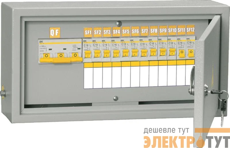 Щит ОЩВ-3-63-12-0 (ВВ63А 12х16А) IP31 ИЭК MSM10-3N-12-31