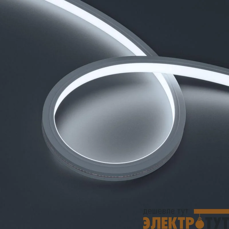 Лента светодиодная MOONLIGHT-TOP-X320-13х12mm 24V White 6500К 5Вт/м IP67 sauna wire x1 вывод вниз герметичная (уп.5м) Arlight 051133